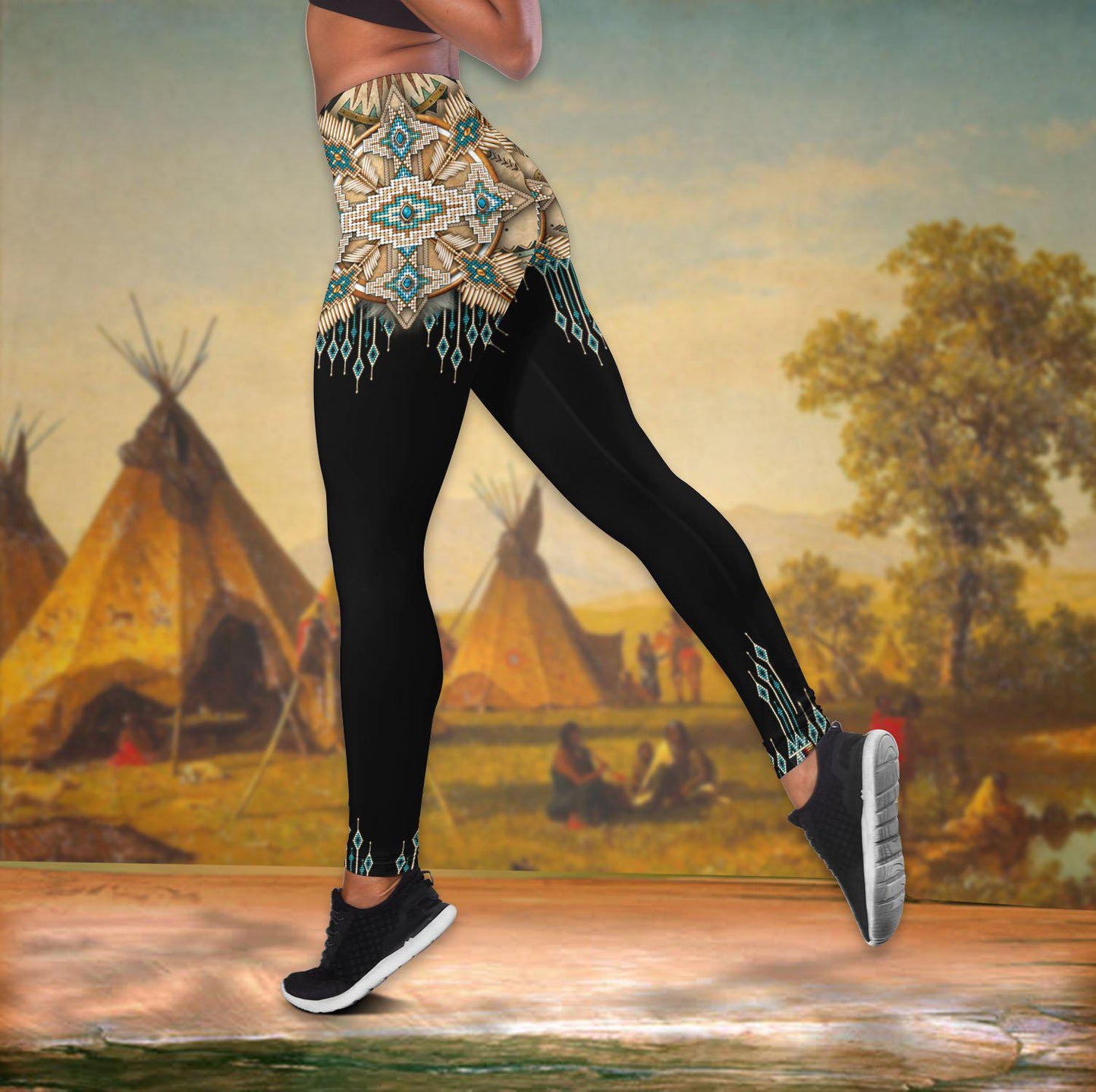 Native Peace Hollow Tank Top For Yoga Sessions And Summer Outings