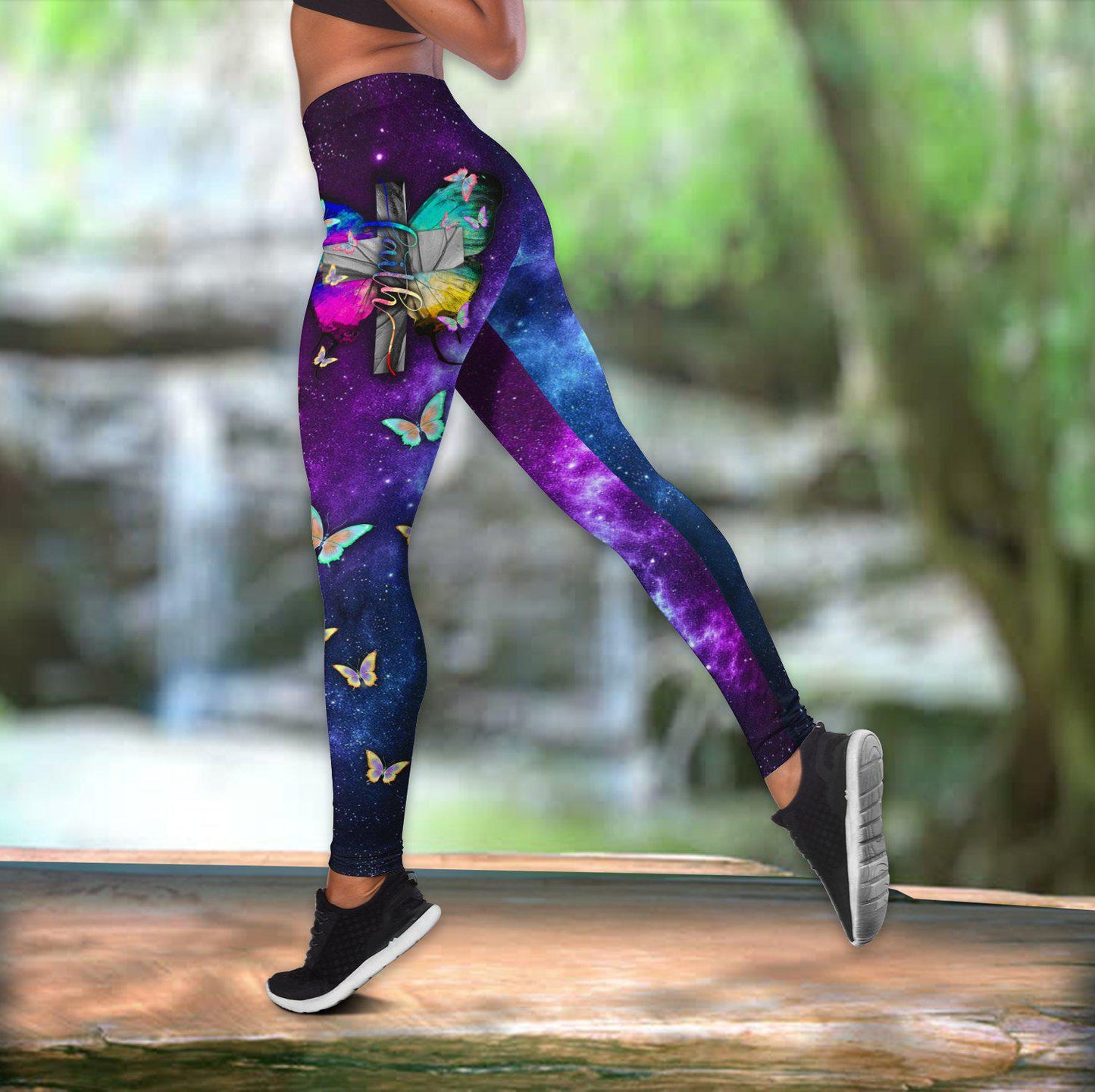Butterfly Beautiful Everyday Name Hollow Tank Top For Fitness Activities And Casual Wear