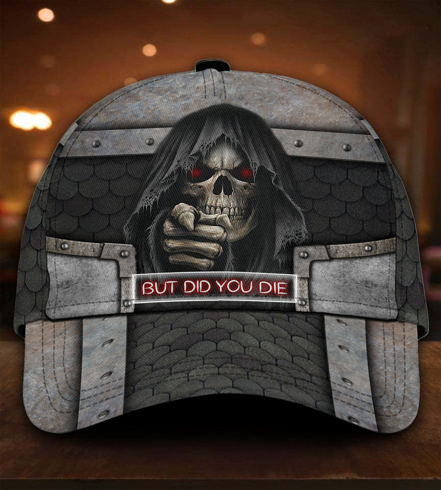 Skull But Did You Die Classic Cap For Everyday Wear Vacations And Seasonal Activities