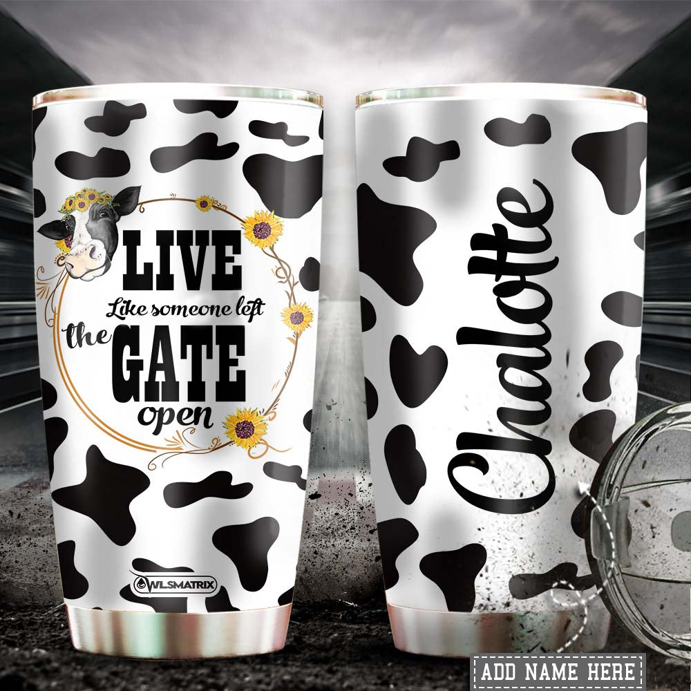 Cow Farm Life Personalized 20 Oz Tumbler For Coffee Travel And Daily Drinks