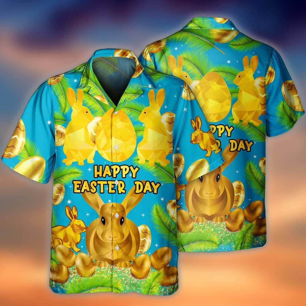 Easter And Rabbit Hawaiian Shirt With All Over Print For Coastal Vacations Warm Weather Events And Daily Style