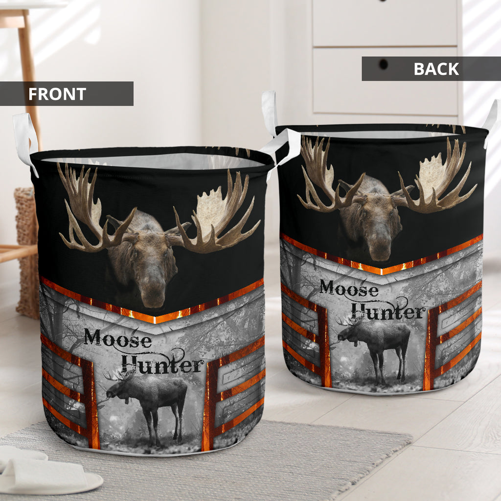 Moose Background Nice Style Laundry Basket For Room Home Organizer