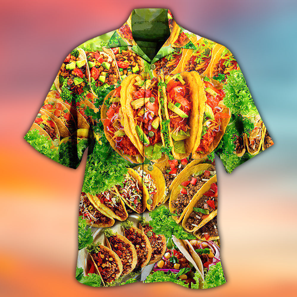 Food Tacos Porfavor Hawaiian Shirt Artwork View For Weekend Travel And Beach Style