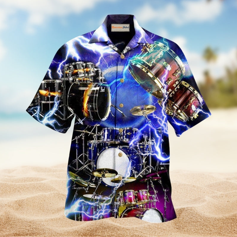Drumming Is My Cardio Hawaiian Shirt For Summer Gatherings Island Travel And Comfortable Casual Wear