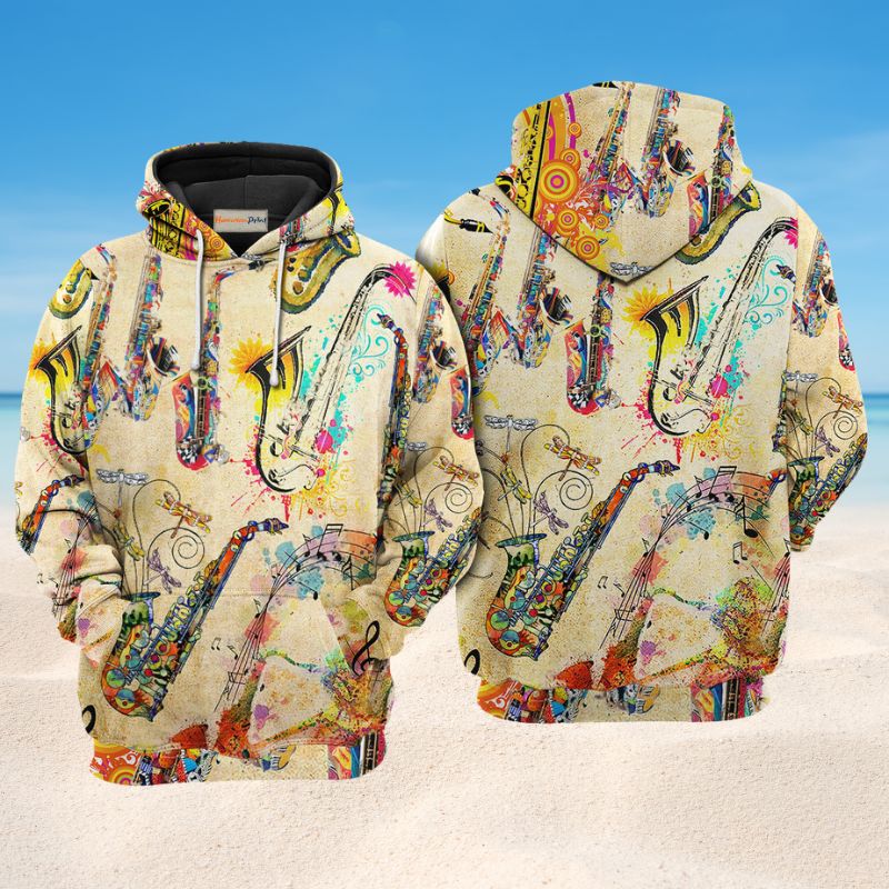Music Saxophone Life Hoodie For Music Culture Travel Days And Comfortable Casual Wear