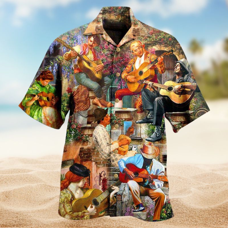 Music Speaks Melodies Hawaiian Shirt For Concert Lovers, Tropical Holidays, And Thoughtful Gift Giving