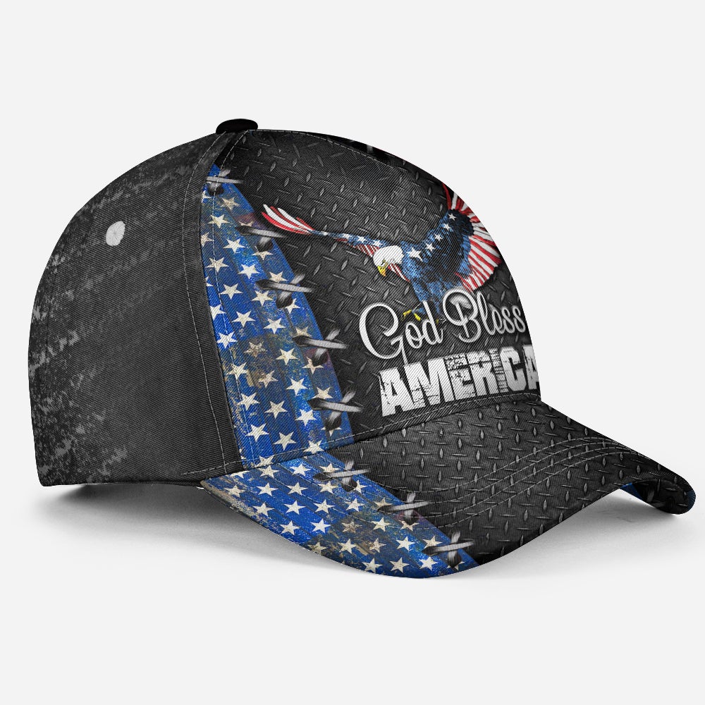 God Bless America Personalized Name Classic Cap For Seasonal Outings Outdoor Adventures And Daily Wear