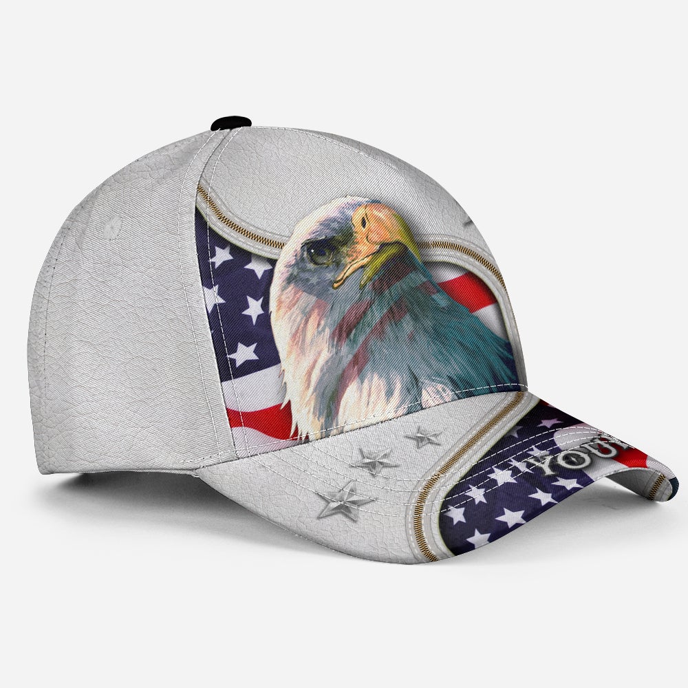 Custom Proud American Eagle Independence Day Classic Cap For Daily Comfort Outdoor Fun And Weekend Vacations