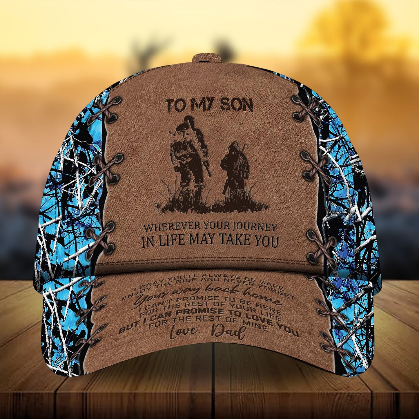 To My Son Deer Hunting Gift From Dad Classic Cap For Everyday Outfits Coastal Travel And Gift Giving