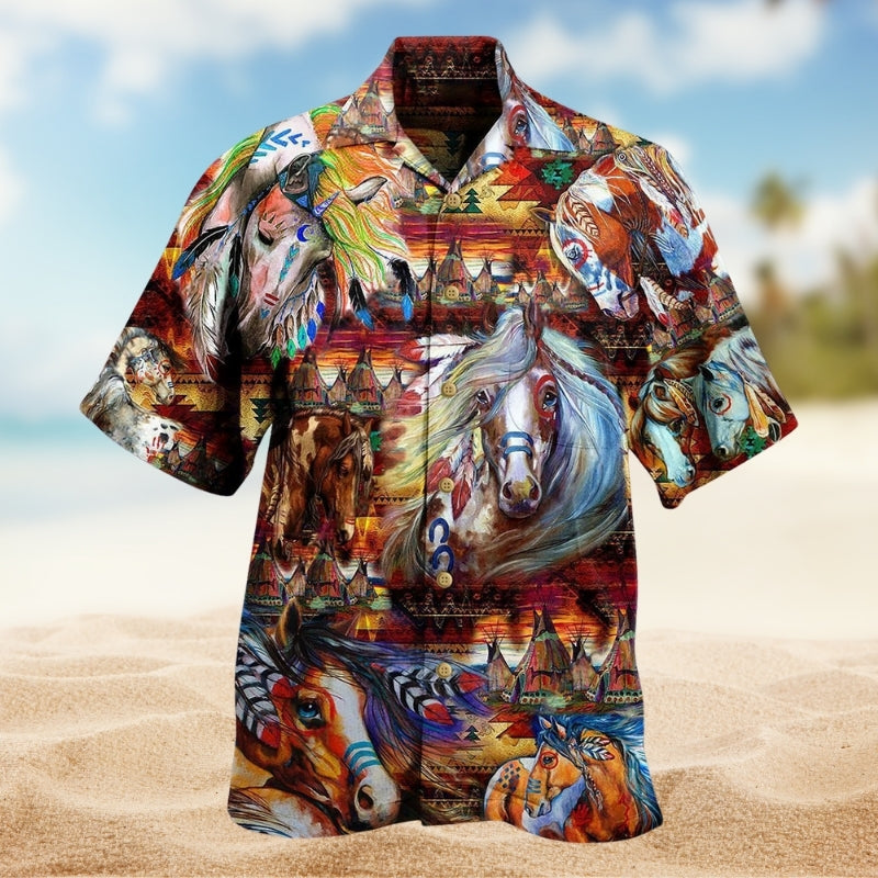 American Creative Hawaiian Shirt For Patriotic Events, Summer Travel, And Casual Outdoor Wear