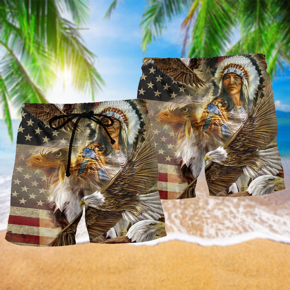 Heritage Inspired Eagle Beach Shorts Pattern Detail For Tropical Escapes And Versatile Outdoor Wear