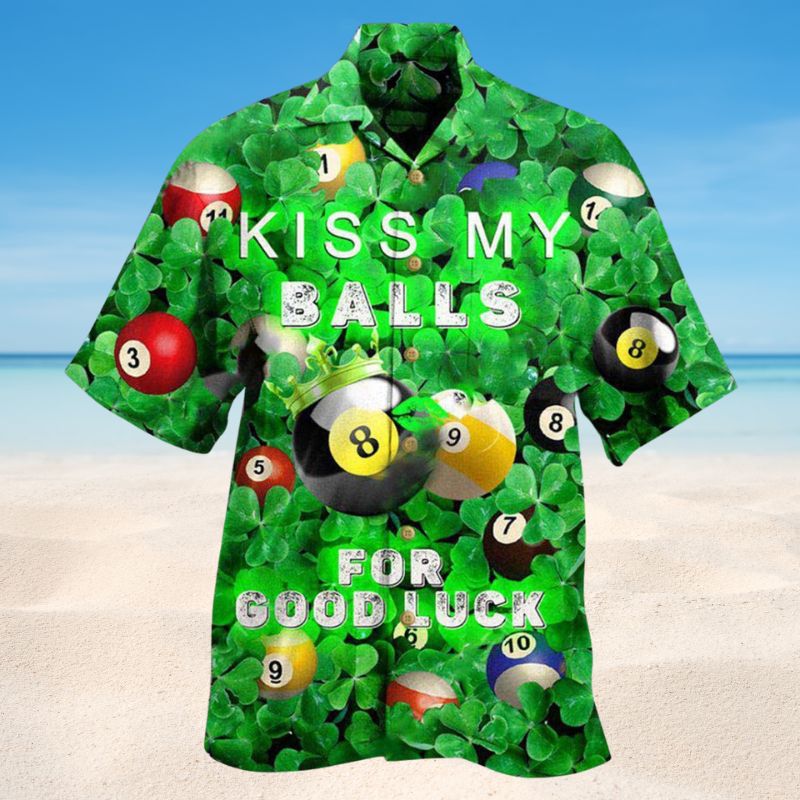 Billard Lucky Billiards Hawaiian Shirt For Beach Travel Outdoor Events And Relaxed Warm Weather Wear