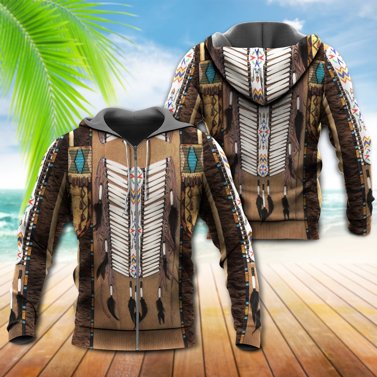 Native Culture Pattern Hoodie For Heritage Inspired Streetwear Travel And Everyday Style