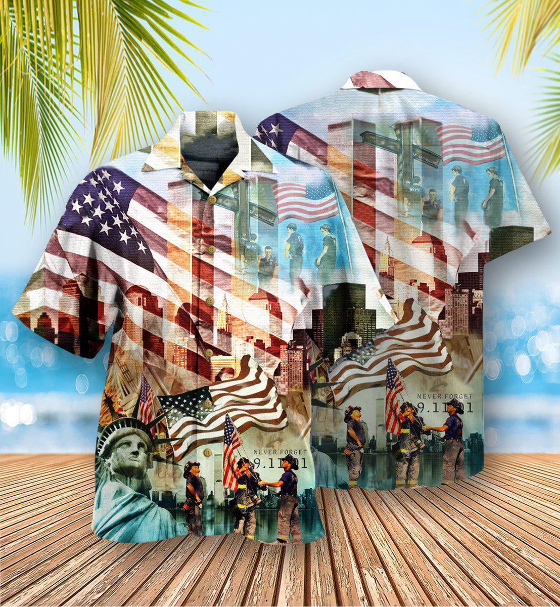American Forgotten Tower Challenge Statue Liberty Hawaiian Shirt Design Detail For Beach Days And Holiday Travel
