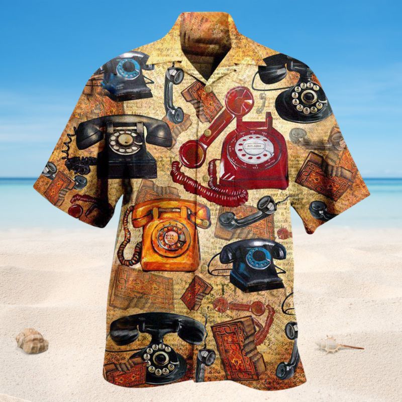 Nobody Is Listening Telephone Hawaiian Shirt For Summer Vacation Beach Travel And Relaxed Casual Wear