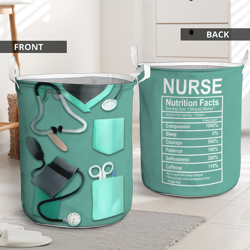 Nurse Facts Laundry Basket For Room Home Organizer