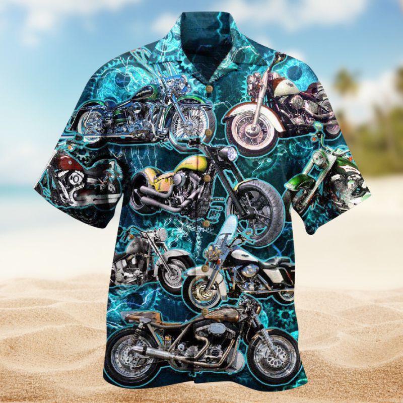 Motorcycle Once A Biker Always A Biker Hawaiian Shirt For Resort Travel Scenic Drives And Casual Summer Wear