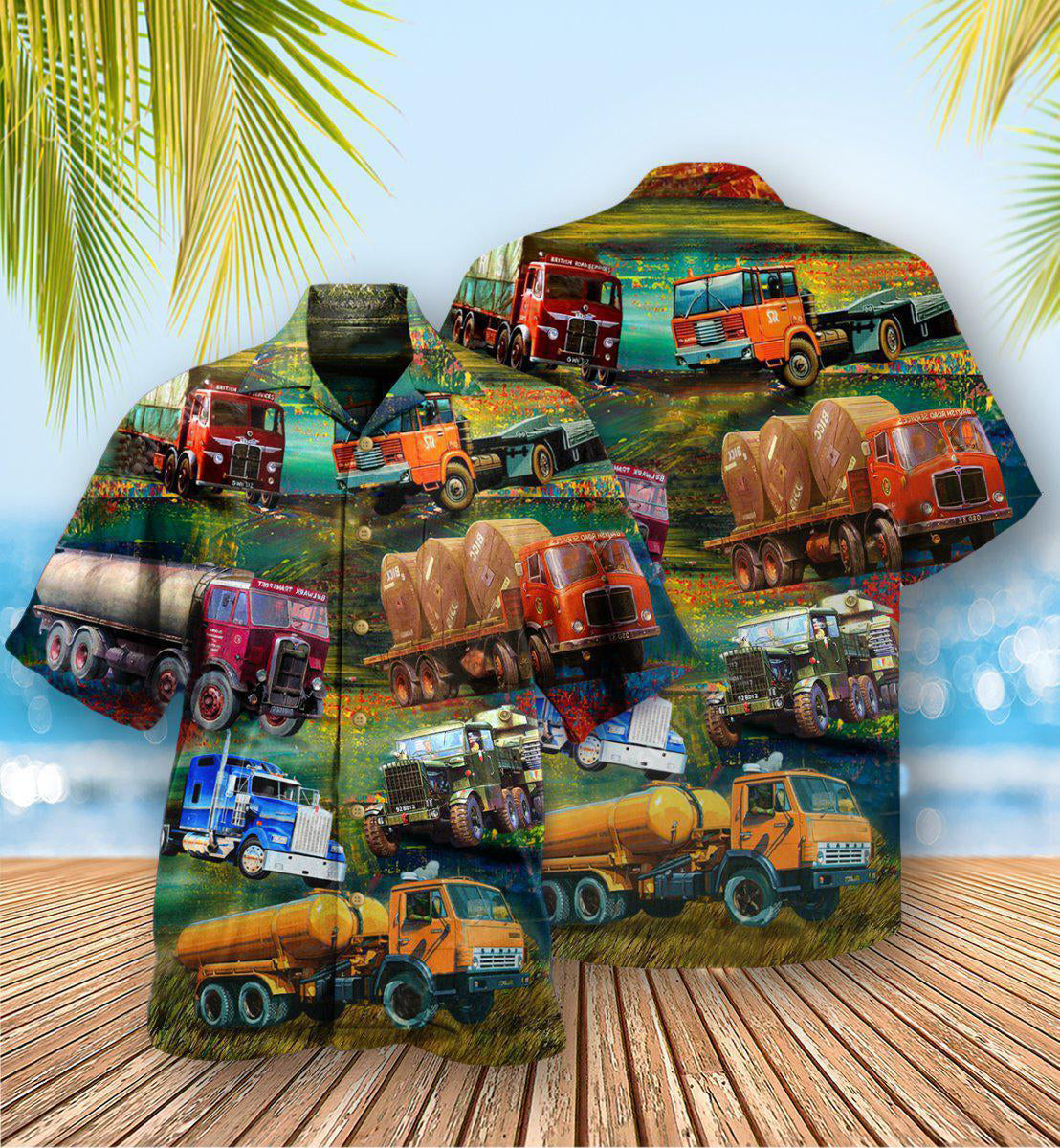 Truck Trucker Fresh Garden Hawaiian Shirt For Beach Parties And Weekend Getaways