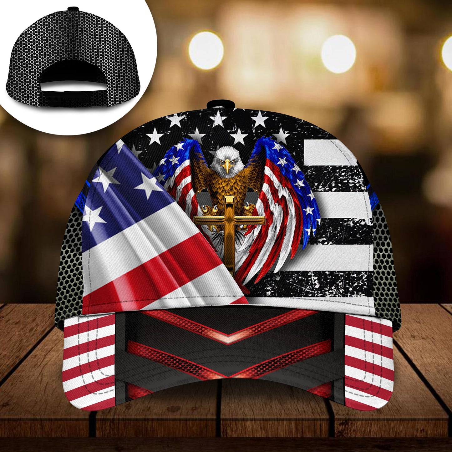 One Nation Under God Eagle Classic Cap For Beach Outings Holidays And Thoughtful Everyday Style