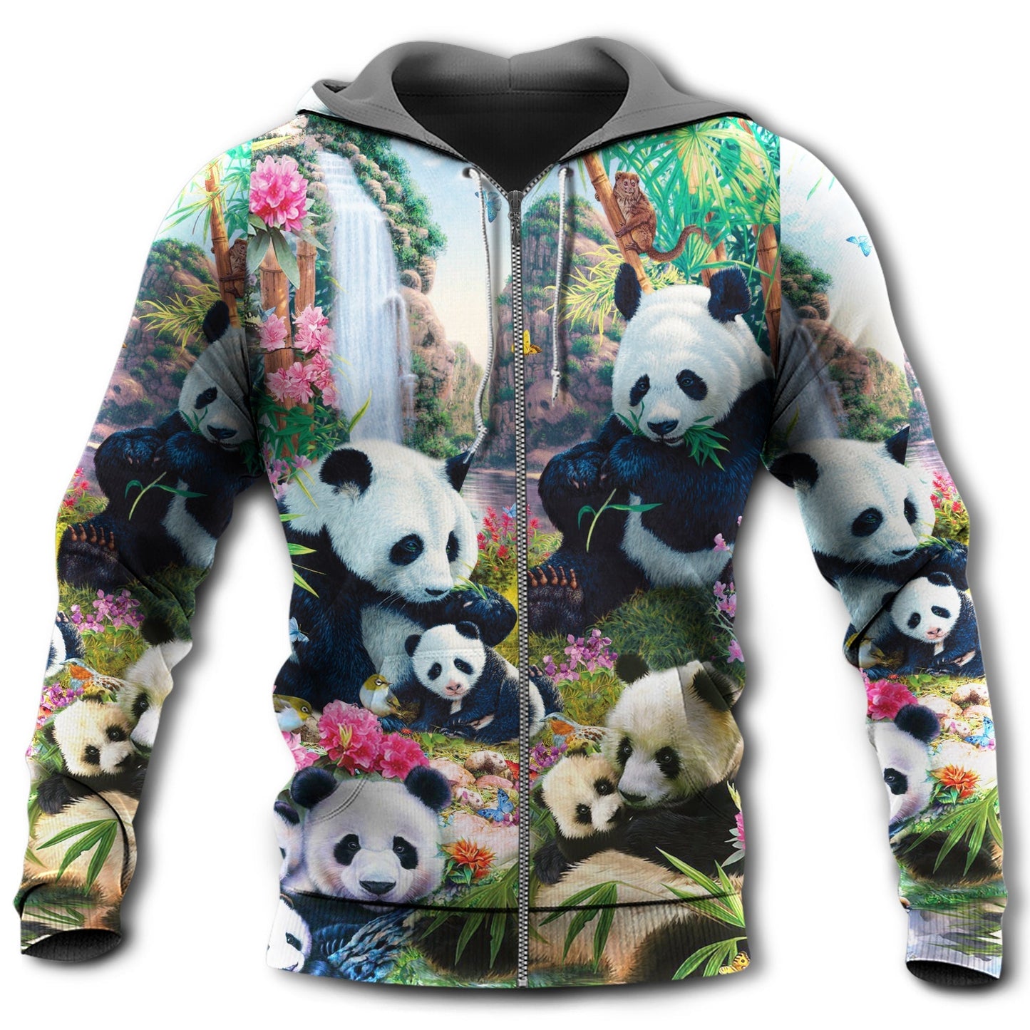 Hug Panda Hoodie For Animal Artwork Fans Seasonal Events And Gift Giving