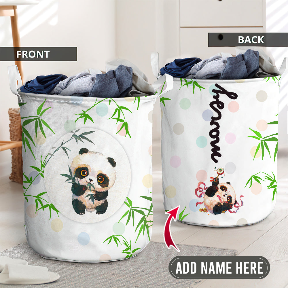 A Cute Panda Lovely Laundry Basket For Bathroom Bedroom Storage