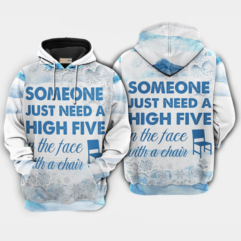 Penguin High Five Hoodie For Comfortable Daily Outfits Holidays And Casual Wear