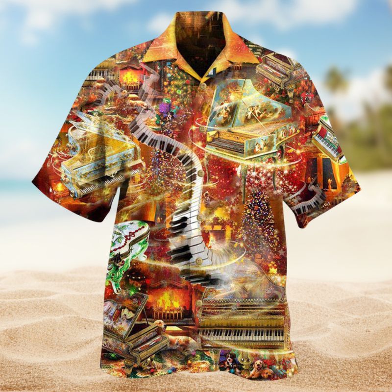 Piano Church Hawaiian Shirt For Resort Trips, Coastal Parties, And Warm Weather Style