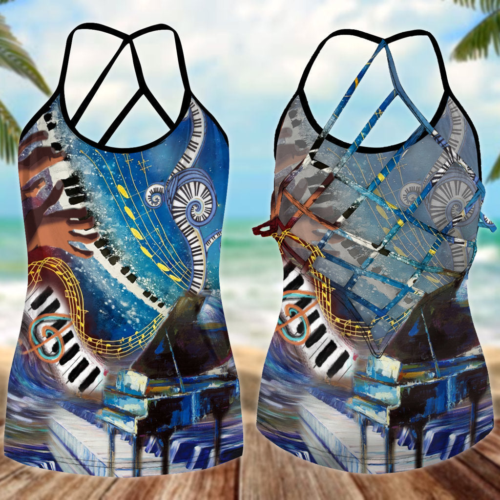 Piano Is My Life Hollow Tank Top For Music Lovers And Everyday Outfits