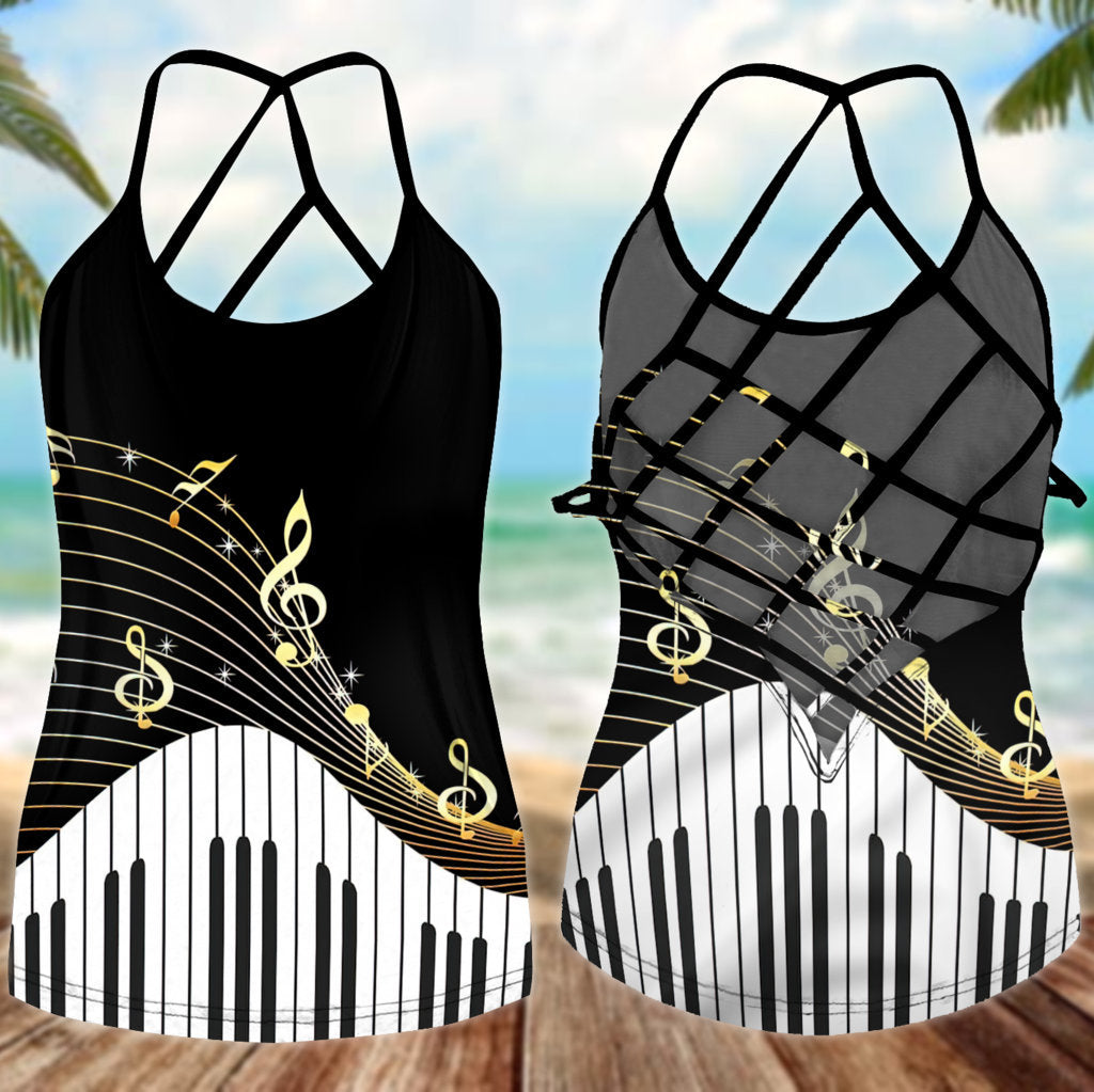 Piano Is My Life Hollow Tank Top For Studio Rehearsals And Daily Comfort
