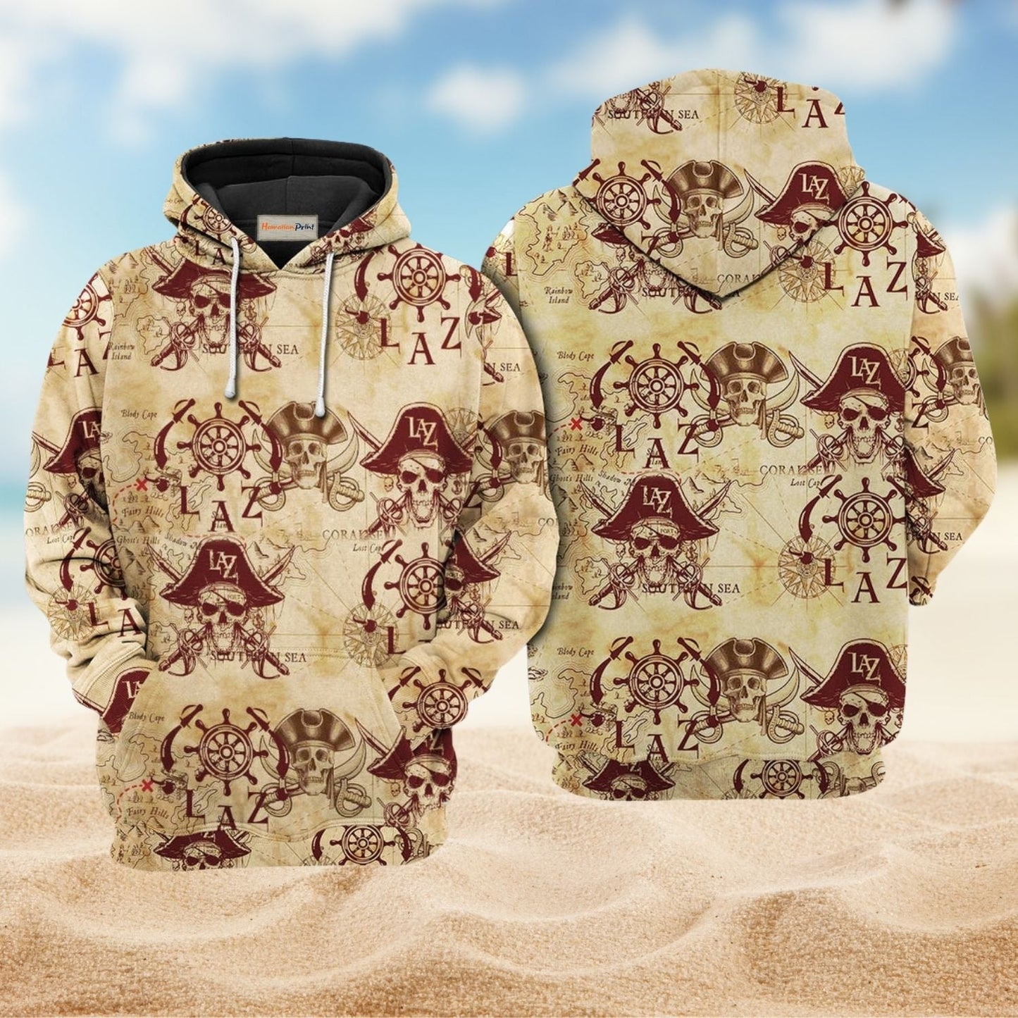 Pirate Skull Hoodie For Distinctive Streetwear Holidays And Thoughtful Gifts
