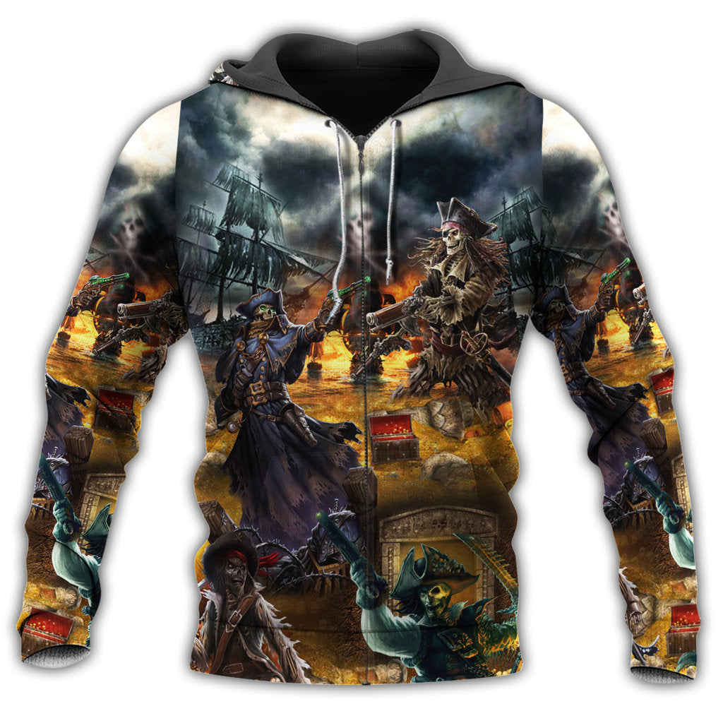 Pirate Skull Treasure Hunt Hoodie For Bold Casual Looks Travel Days And Comfortable Style