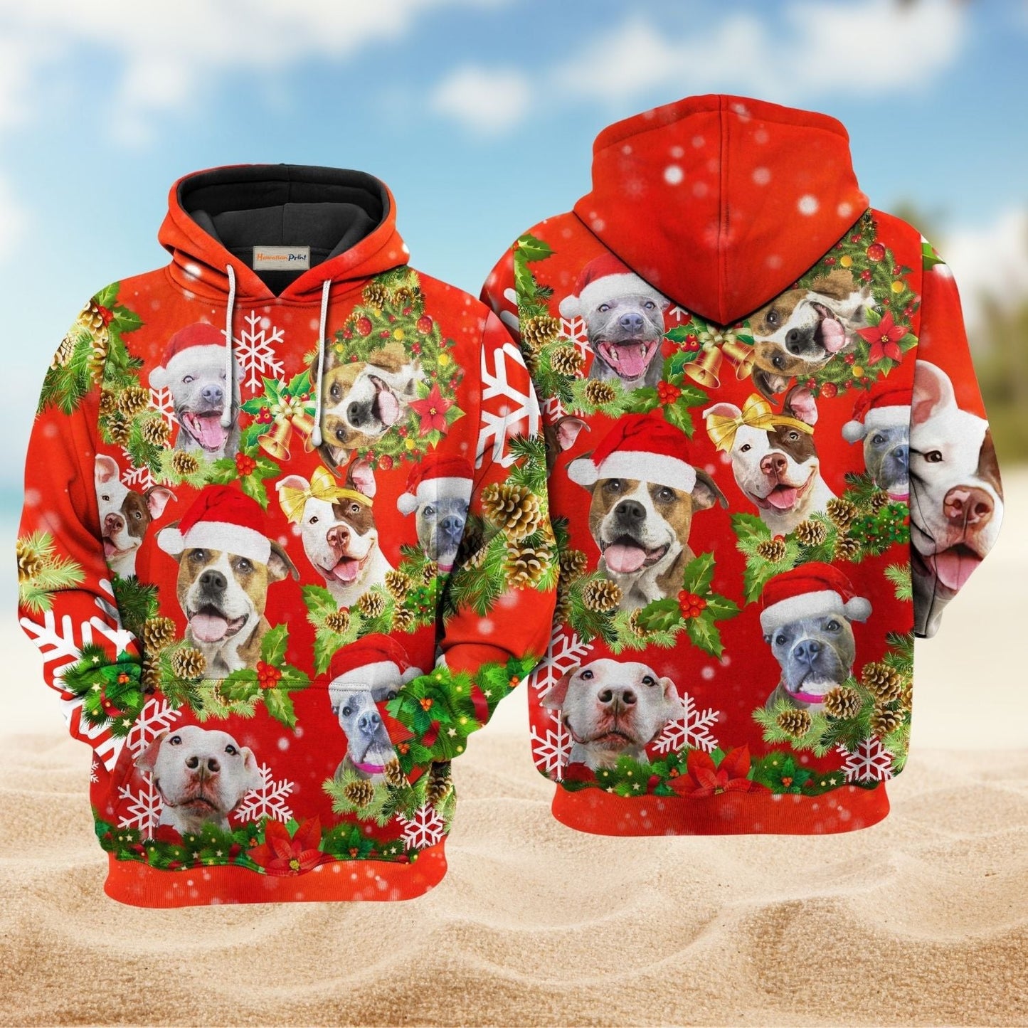 Pitbull Christmas Family Love Hoodie For Holiday Vacations Winter Events And Everyday Comfort