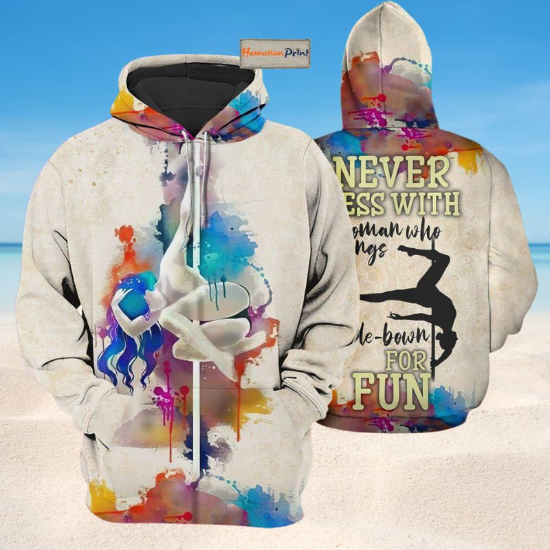 Pole Dance Fun Hoodie For Casual Activities Weekend Travel And Gift Ideas