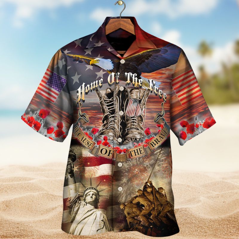 Proud Heritage Graphic Hawaiian Shirt For Coastal Travel, Casual Events, And Comfortable Summer Wear