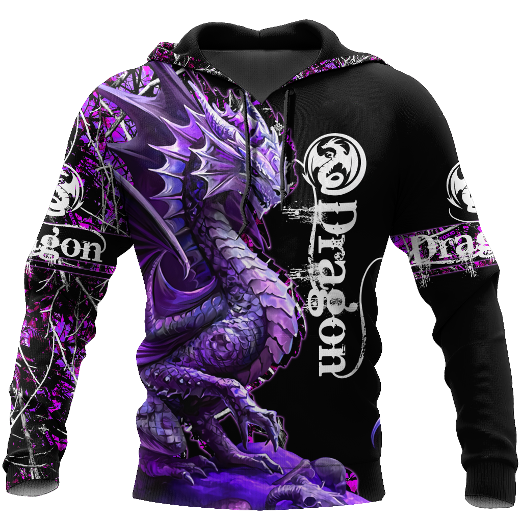 Strong Purple Dragon Hoodie For Fantasy Inspired Outfits Travel Days And Comfortable Wear