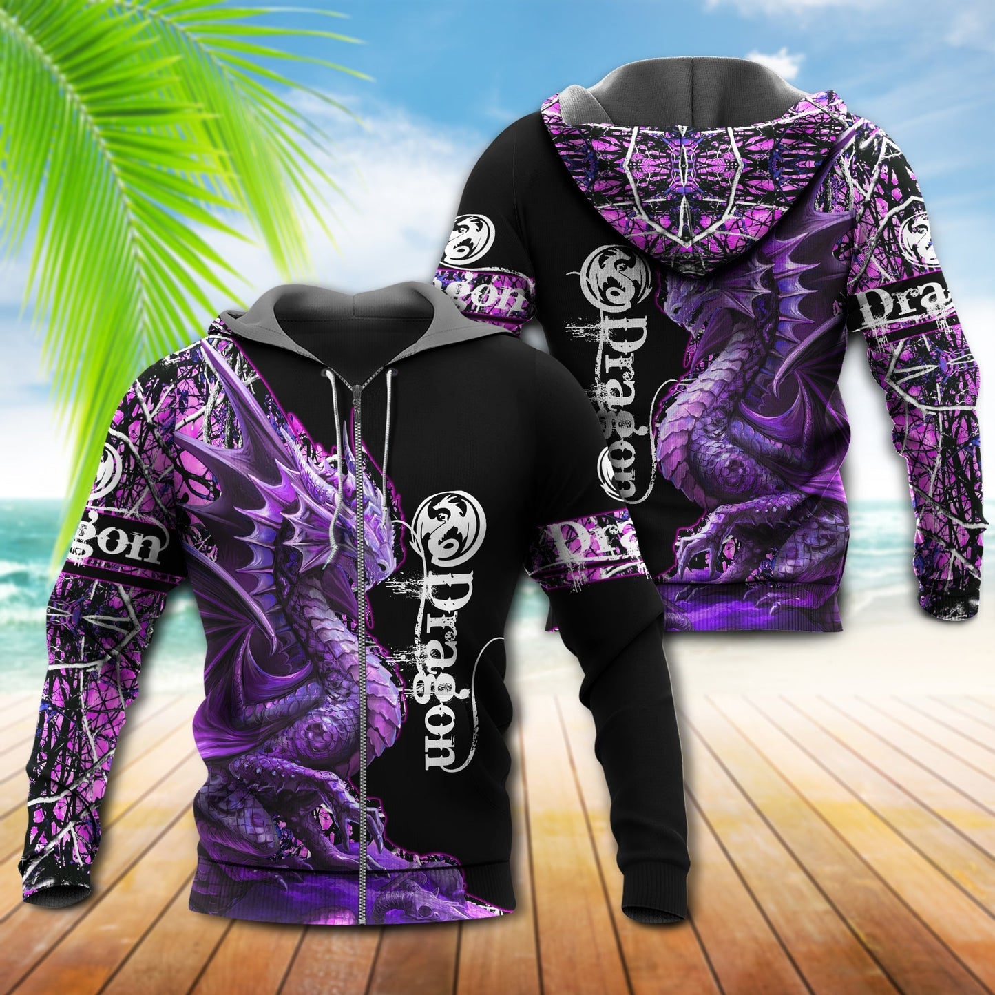 Purple Strong Fantasy Dragon Hoodie For Fantasy Inspired Outfits Travel Days And Comfortable Wear