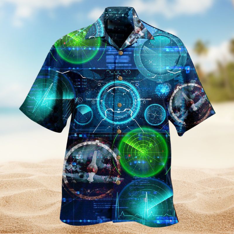 Radar Stay Under Hawaiian Shirt For Summer Vacation, Beach Travel, And Casual Wear