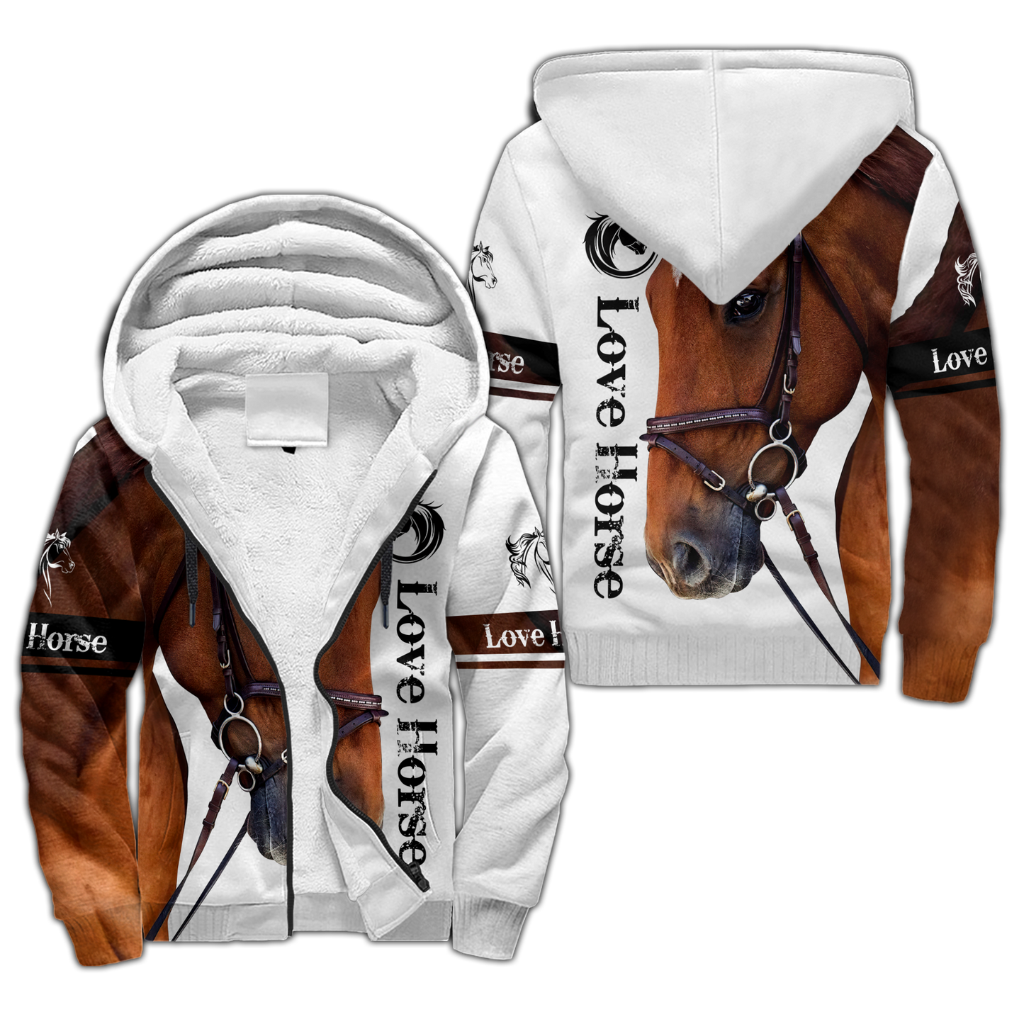 Brown Horse Love Hoodie For Country Outings Travel Days And Relaxed Streetwear