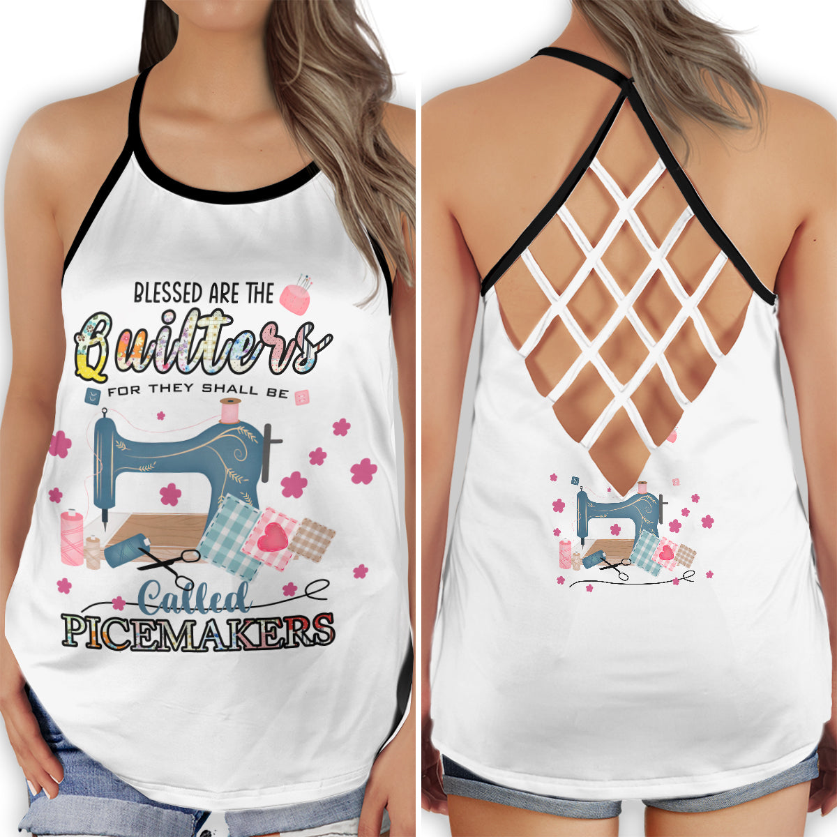 Sewing Is My Passion Creative Life Hollow Tank Top For Yoga Workouts And Casual Wear