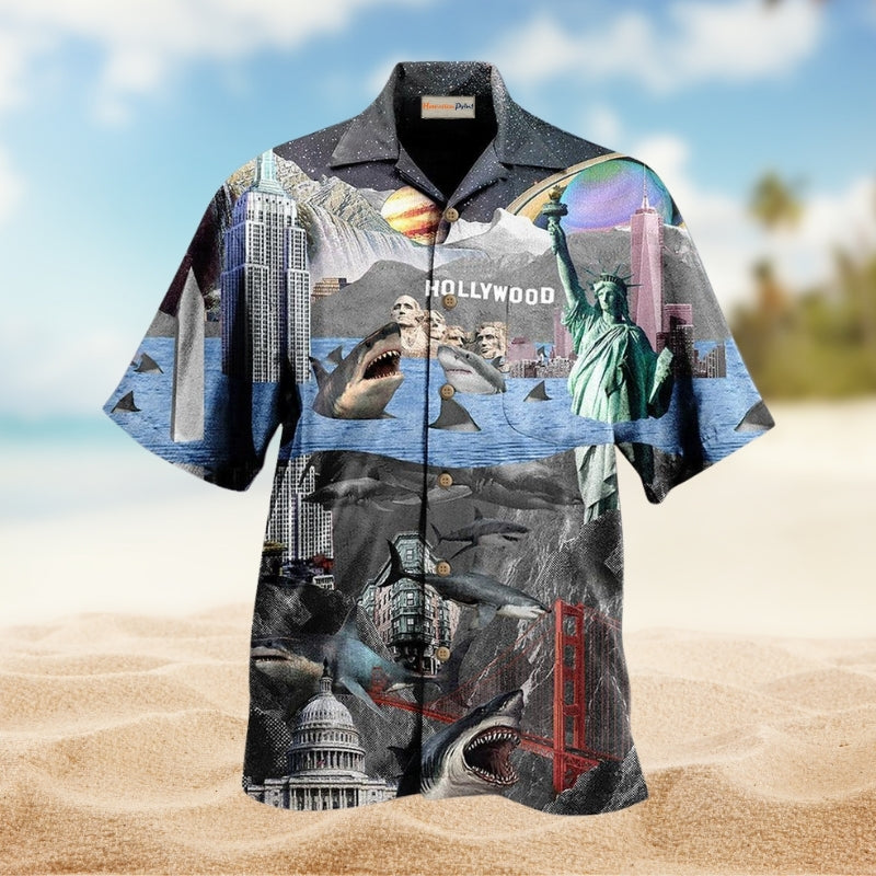 Barbecue Food Chicken Hawaiian Shirt Resort Outfit View For Warm Weather Events