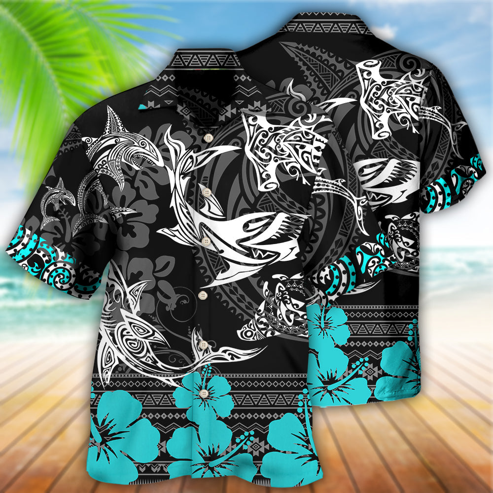 Shark Amazing Hawaiian Shirt Design Detail For Beach Days And Holiday Travel