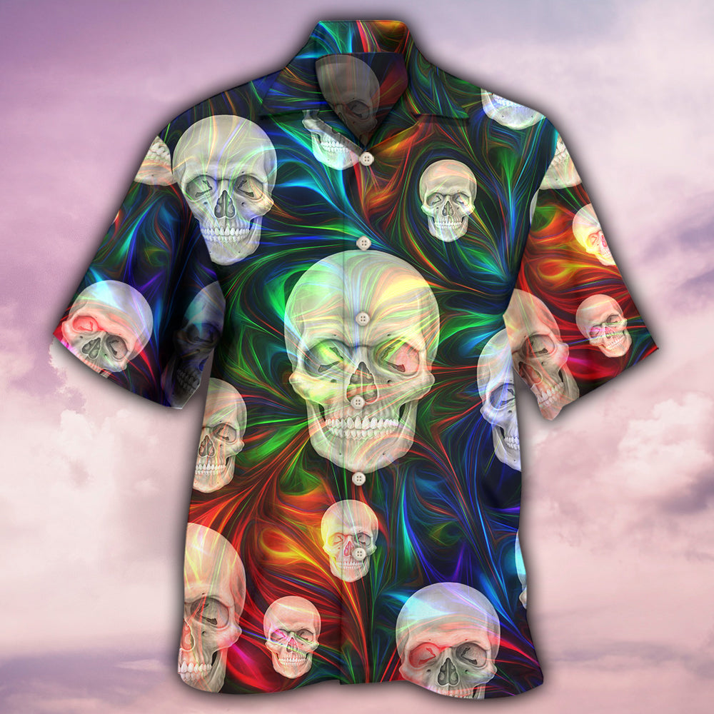 Magical Skull Hawaiian Shirt For Coastal Adventures And Warm Weather Wear