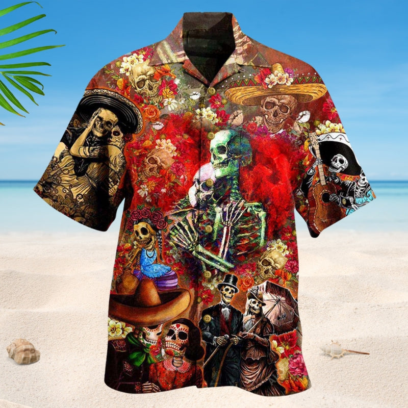 Skull Separated Death Hawaiian Shirt For Mythic Art Lovers, Coastal Outings, And Thoughtful Gift Giving