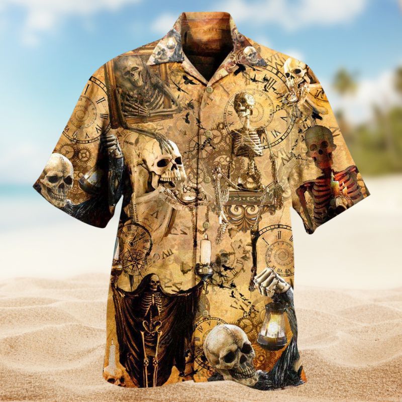 Skull You'Re Dead Hawaiian Shirt For Coastal Travel, Casual Events, And Comfortable Summer Wear