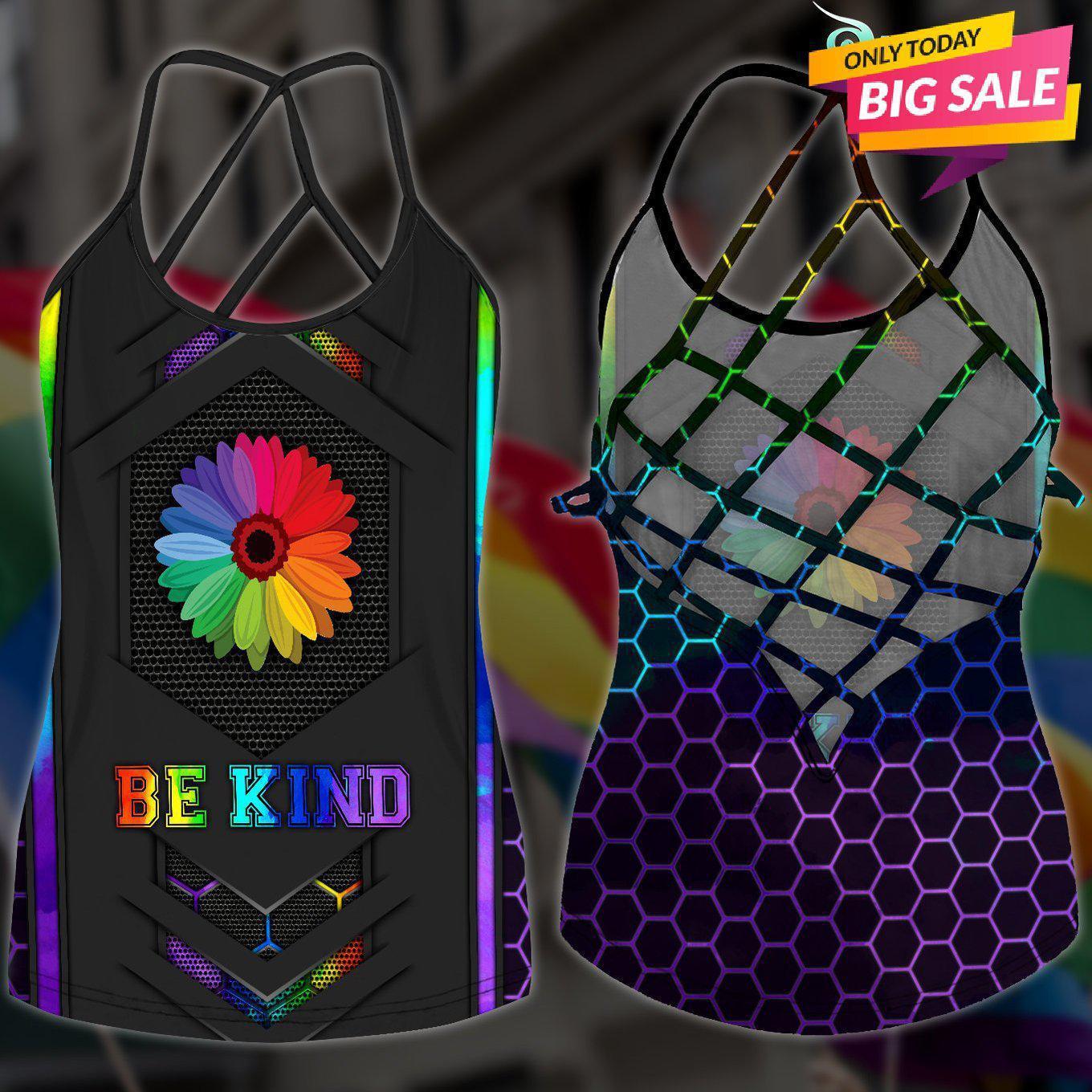 LGBT Love Pride Hollow Tank Top For Community Pride And Casual Style
