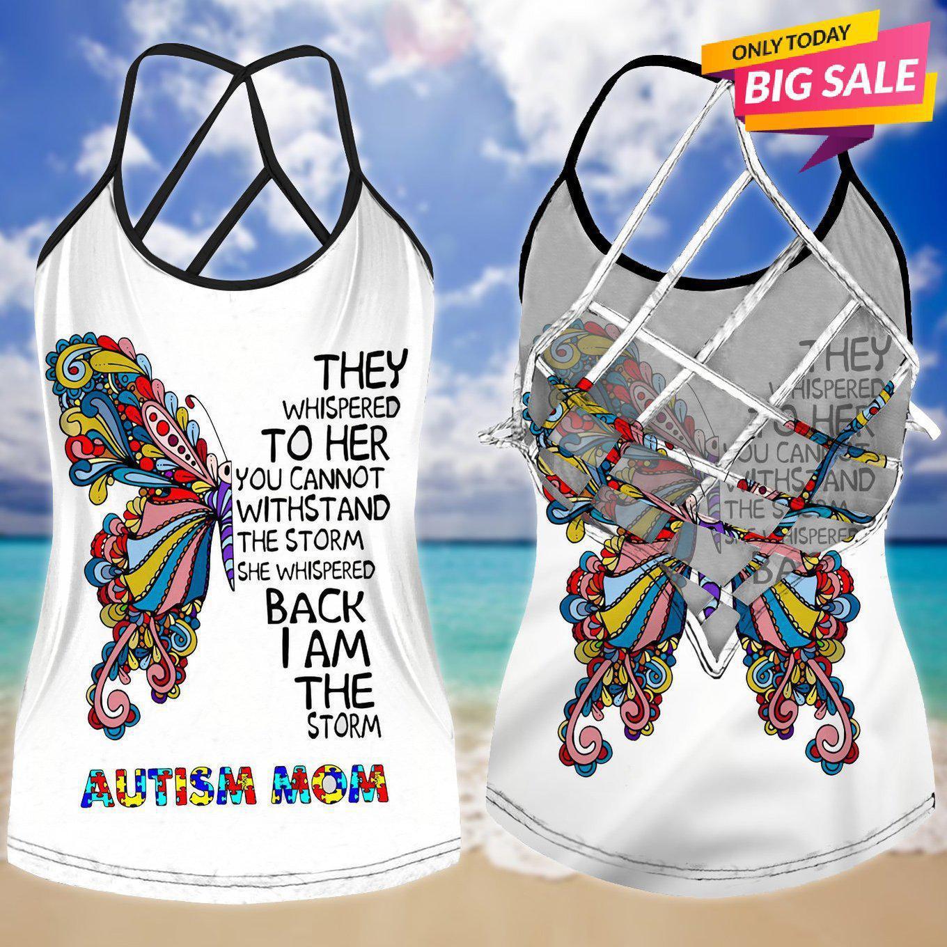 Autism Love Hollow Tank Top For Charity Events And Casual Wear
