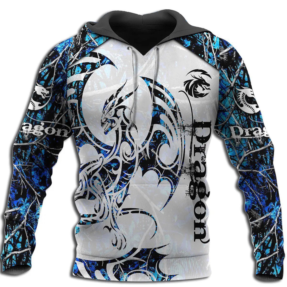 Fantasy Dragon Tattoo Hoodie For Creative Streetwear Outdoor Trips And Gift Giving