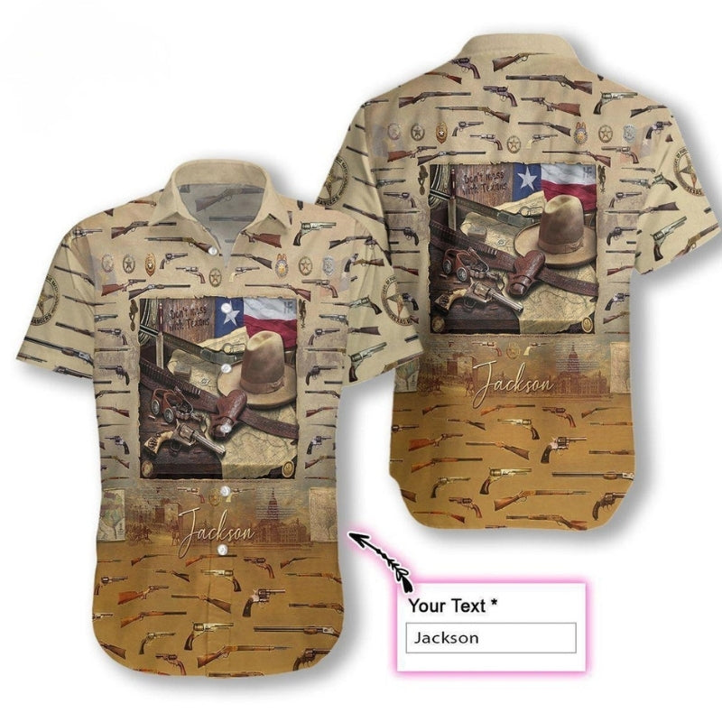 Texas Peace Custom Name Hawaiian Shirt For Coastal Adventure And Thoughtful Gifting
