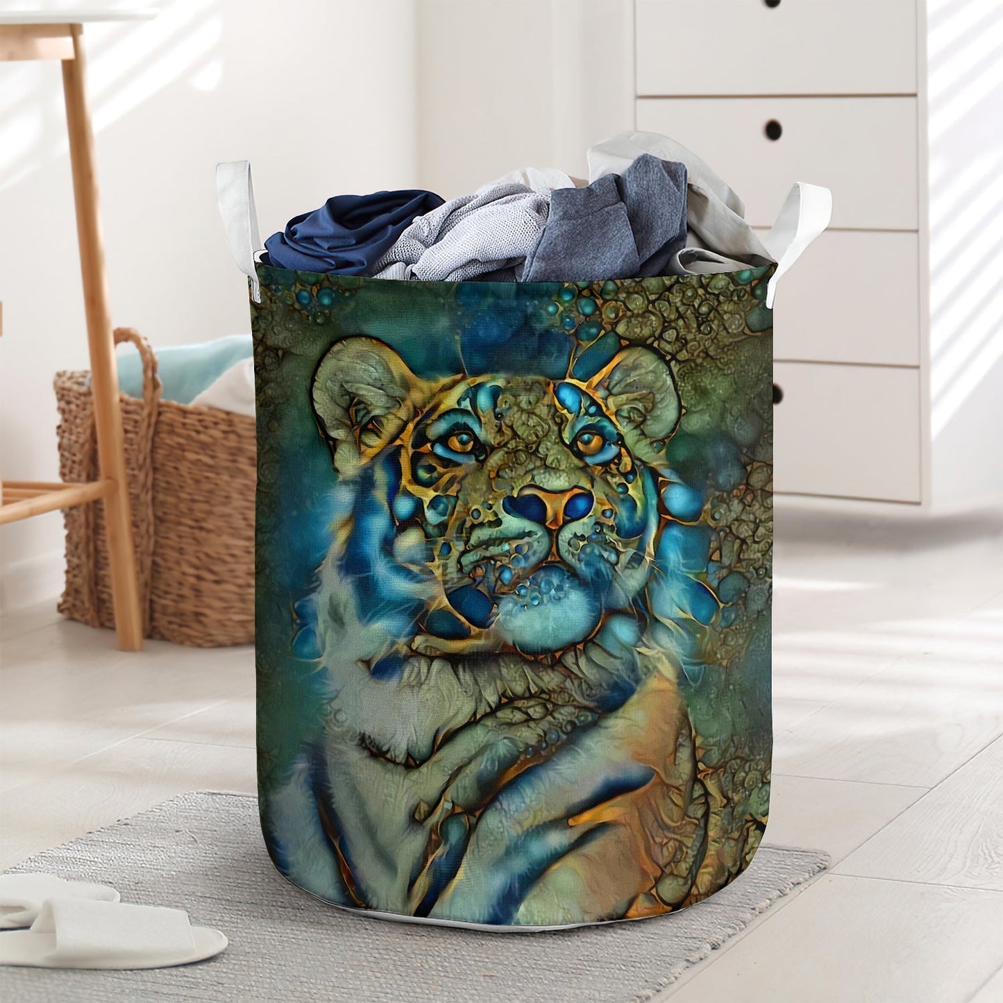 Tiger Strong Style Laundry Basket For Bathroom Bedroom Storage