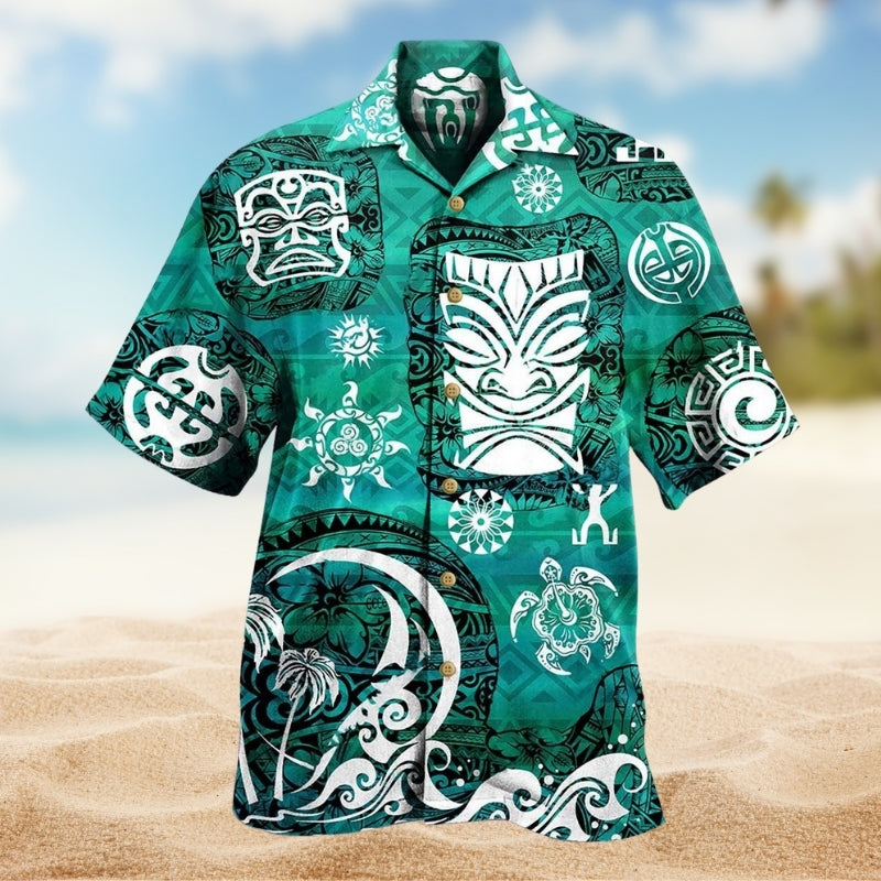 Crocodile Turn Head Hawaiian Shirt Button Front Artwork For Tropical Vacations
